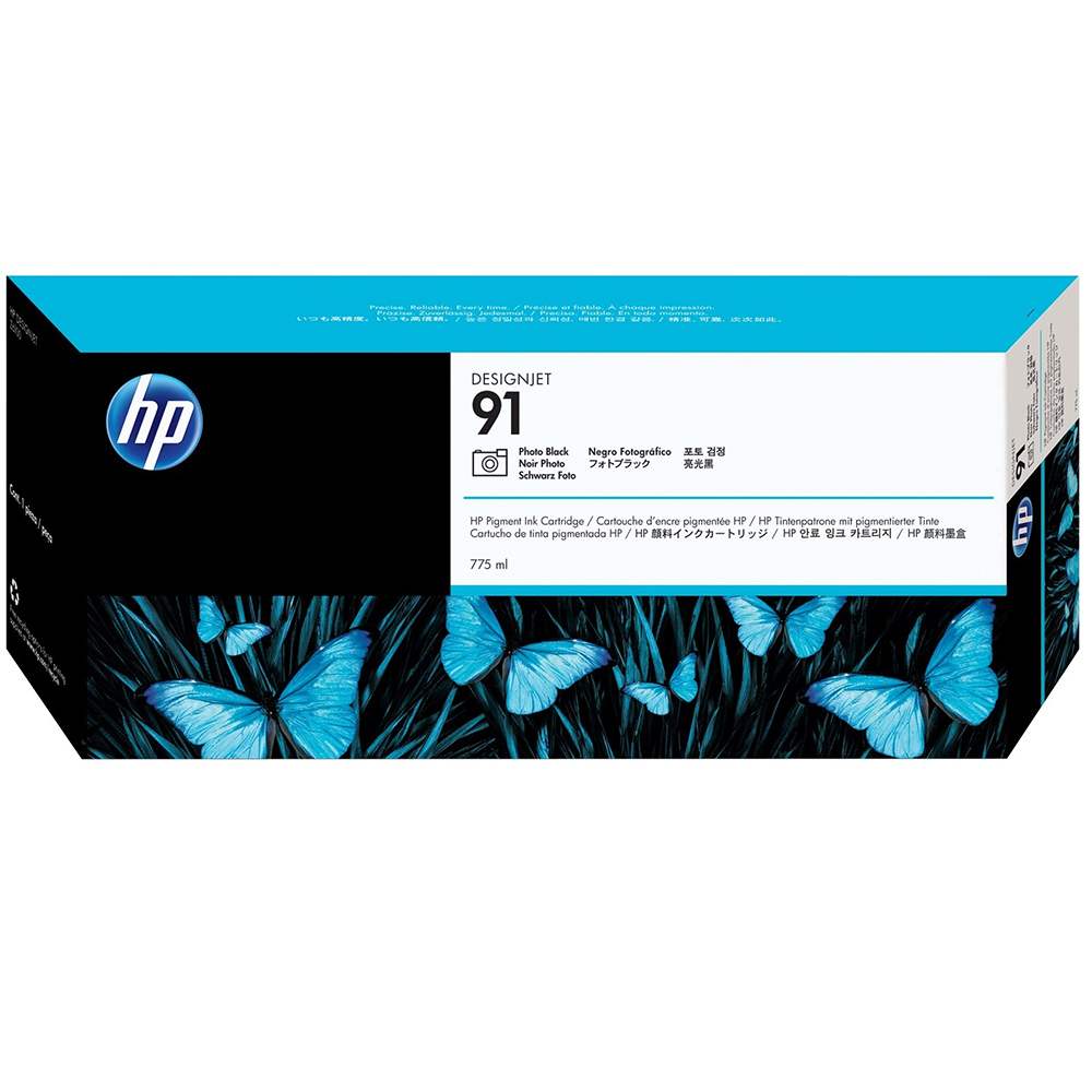 HP 91 DesignJet Pigment Ink Cartridge 775-ml - Photo Black (C9465A)
